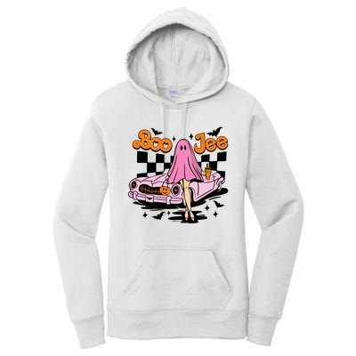 Spooky Season Cute Ghost Boo Jee Halloween Costume Gift Women's Pullover Hoodie