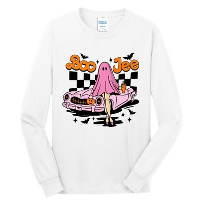 Spooky Season Cute Ghost Boo Jee Halloween Costume Gift Tall Long Sleeve T-Shirt