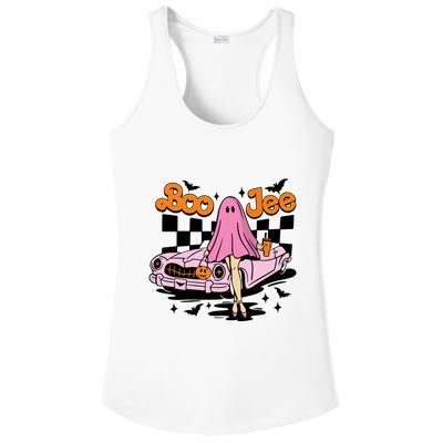 Spooky Season Cute Ghost Boo Jee Halloween Costume Gift Ladies PosiCharge Competitor Racerback Tank