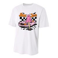 Spooky Season Cute Ghost Boo Jee Halloween Costume Gift Performance Sprint T-Shirt