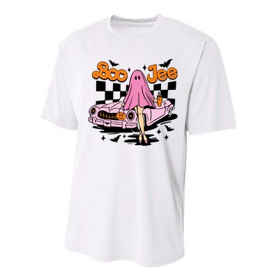 Spooky Season Cute Ghost Boo Jee Halloween Costume Gift Performance Sprint T-Shirt