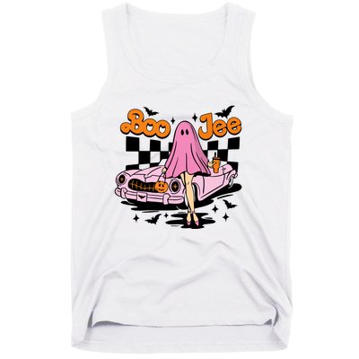 Spooky Season Cute Ghost Boo Jee Halloween Costume Gift Tank Top