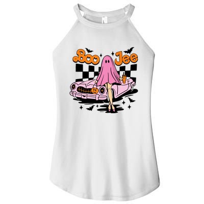 Spooky Season Cute Ghost Boo Jee Halloween Costume Gift Women's Perfect Tri Rocker Tank