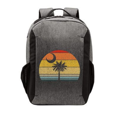 Sunset South Carolina Flag Palmetto Tree Crescent Moon Vector Backpack