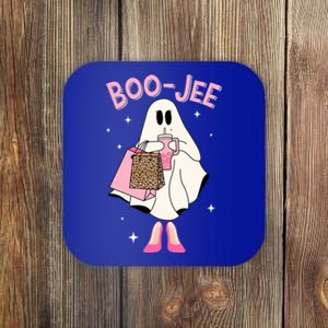 Spooky Season Cute Ghost Funny Halloween Boujee Boojee Gift Coaster