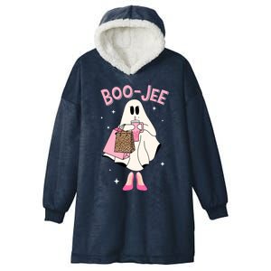 Spooky Season Cute Ghost Funny Halloween Boujee Boojee Gift Hooded Wearable Blanket