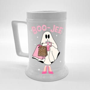 Spooky Season Cute Ghost Funny Halloween Boujee Boojee Gift Beer Stein