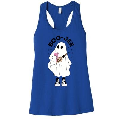 Spooky Season Cute Ghost Halloween Costume Boujee Boojee Cute Gift Women's Racerback Tank