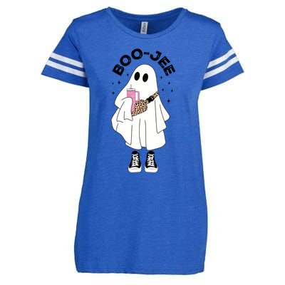 Spooky Season Cute Ghost Halloween Costume Boujee Boojee Cute Gift Enza Ladies Jersey Football T-Shirt