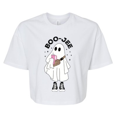 Spooky Season Cute Ghost Halloween Costume Boujee Boojee Cute Gift Bella+Canvas Jersey Crop Tee