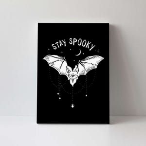 Stay Spooky Cute Vampire Bat Halloween Canvas