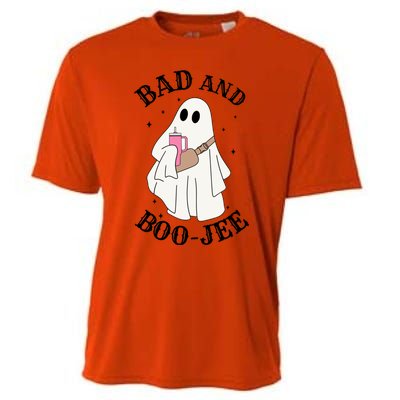 Spooky Season Cute Ghost Halloween Costume Bad And Boojee Gift Cooling Performance Crew T-Shirt