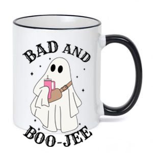 Spooky Season Cute Ghost Halloween Costume Bad And Boojee Gift 11oz Black Color Changing Mug