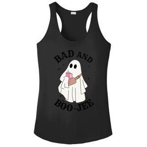 Spooky Season Cute Ghost Halloween Costume Bad And Boojee Gift Ladies PosiCharge Competitor Racerback Tank