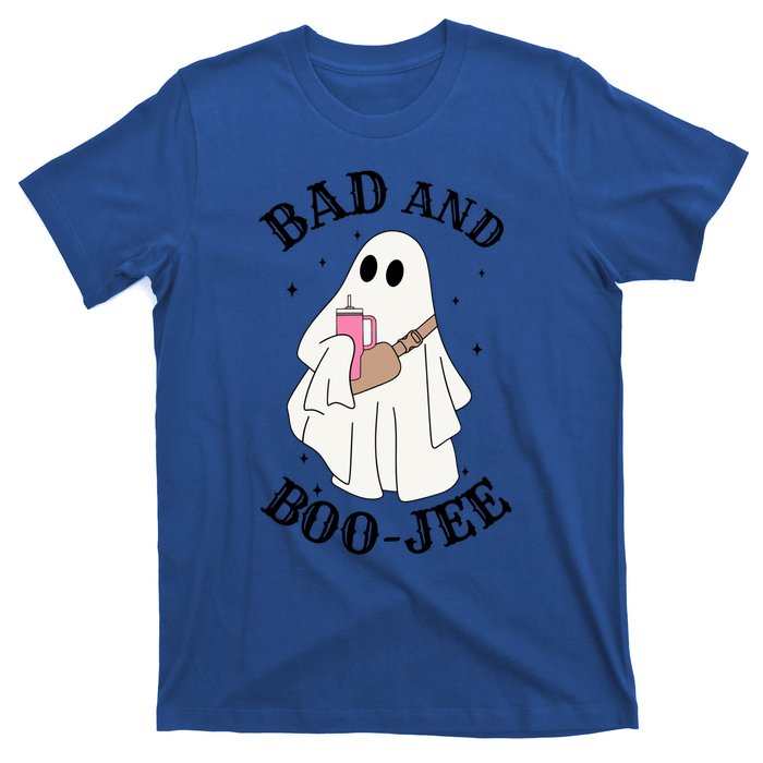 Spooky Season Cute Ghost Halloween Costume Bad And Boojee Gift T-Shirt