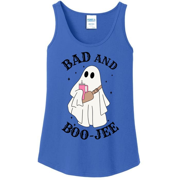 Spooky Season Cute Ghost Halloween Costume Bad And Boojee Gift Ladies Essential Tank