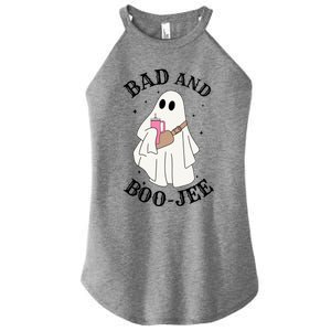 Spooky Season Cute Ghost Halloween Costume Bad And Boojee Gift Women's Perfect Tri Rocker Tank