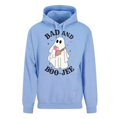 Spooky Season Cute Ghost Halloween Costume Bad And Boojee Gift Unisex Surf Hoodie