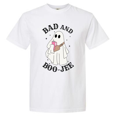 Spooky Season Cute Ghost Halloween Costume Bad And Boojee Gift Garment-Dyed Heavyweight T-Shirt