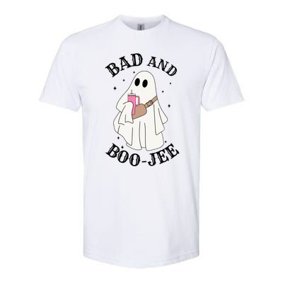 Spooky Season Cute Ghost Halloween Costume Bad And Boojee Gift Softstyle CVC T-Shirt