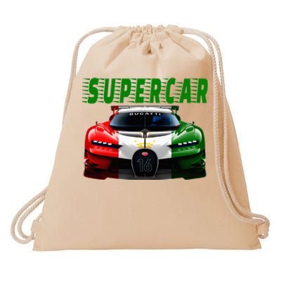 Supercar Sports Car Muscle Car And Race Car Drawstring Bag