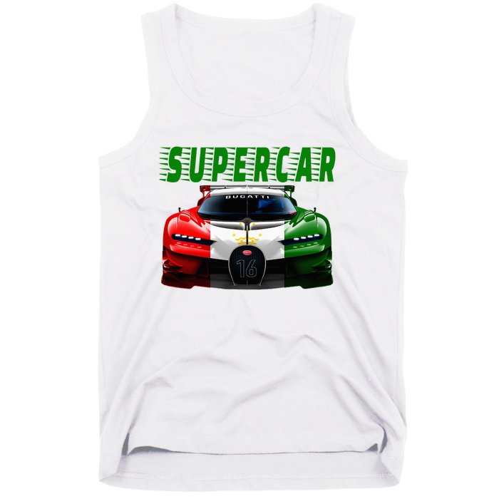 Supercar Sports Car Muscle Car And Race Car Tank Top