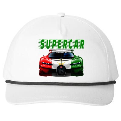 Supercar Sports Car Muscle Car And Race Car Snapback Five-Panel Rope Hat