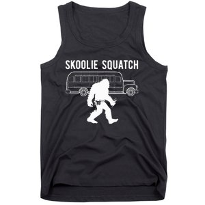 Sasquatch Skoolie Cryptid Bigfoot Converted School Bus Tank Top