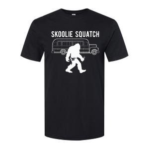 Sasquatch Skoolie Cryptid Bigfoot Converted School Bus Softstyle CVC T-Shirt