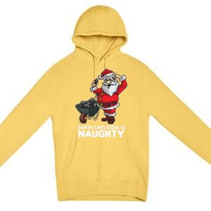 Santa Says Coal Is Naughty Fridays For Future Christmas Gift Premium Pullover Hoodie