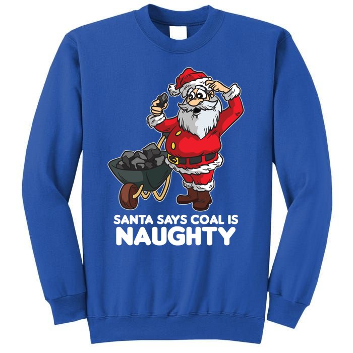 Santa Says Coal Is Naughty Fridays For Future Christmas Gift Sweatshirt