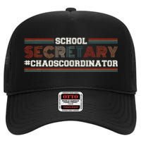 School Secretary Chaoscoordinator School Admin Office High Crown Mesh Back Trucker Hat