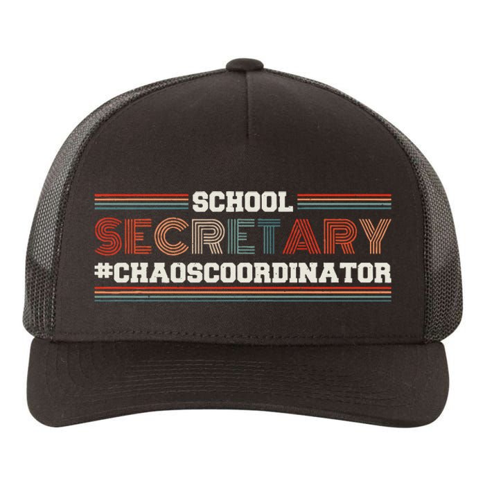 School Secretary Chaoscoordinator School Admin Office Yupoong Adult 5-Panel Trucker Hat