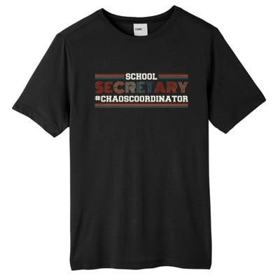 School Secretary Chaoscoordinator School Admin Office Tall Fusion ChromaSoft Performance T-Shirt