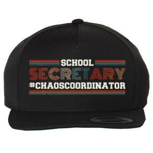 School Secretary Chaoscoordinator School Admin Office Wool Snapback Cap