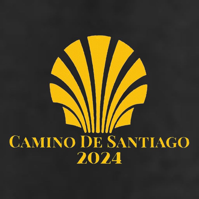 Scallop Shell Camino De Santiago 2024 7 Panel Mesh Trucker Snapback Hat