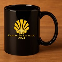 Scallop Shell Camino De Santiago 2024 11oz C Handle Ceramic Mug