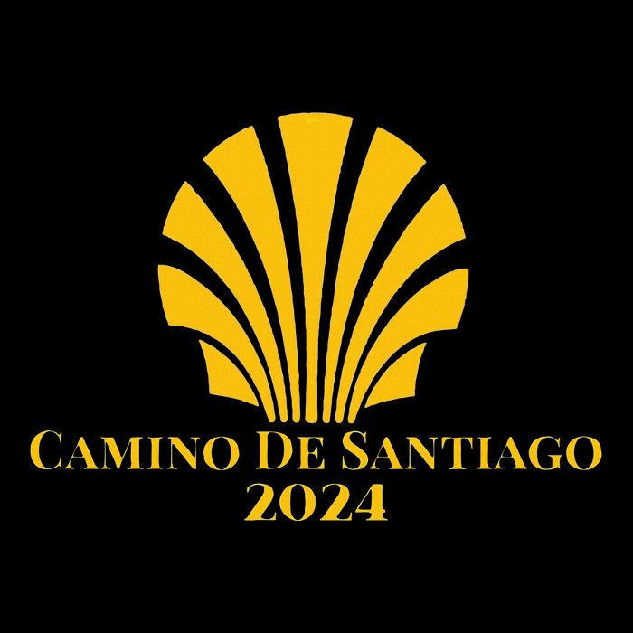 Scallop Shell Camino De Santiago 2024 Drawstring Bag