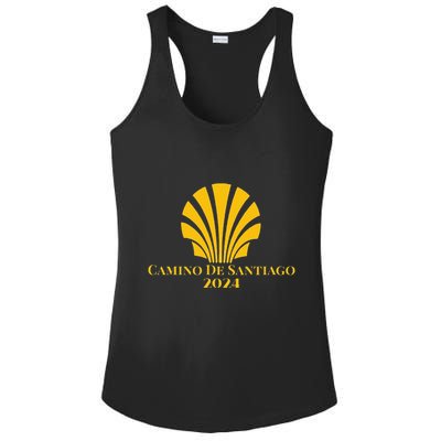 Scallop Shell Camino De Santiago 2024 Ladies PosiCharge Competitor Racerback Tank