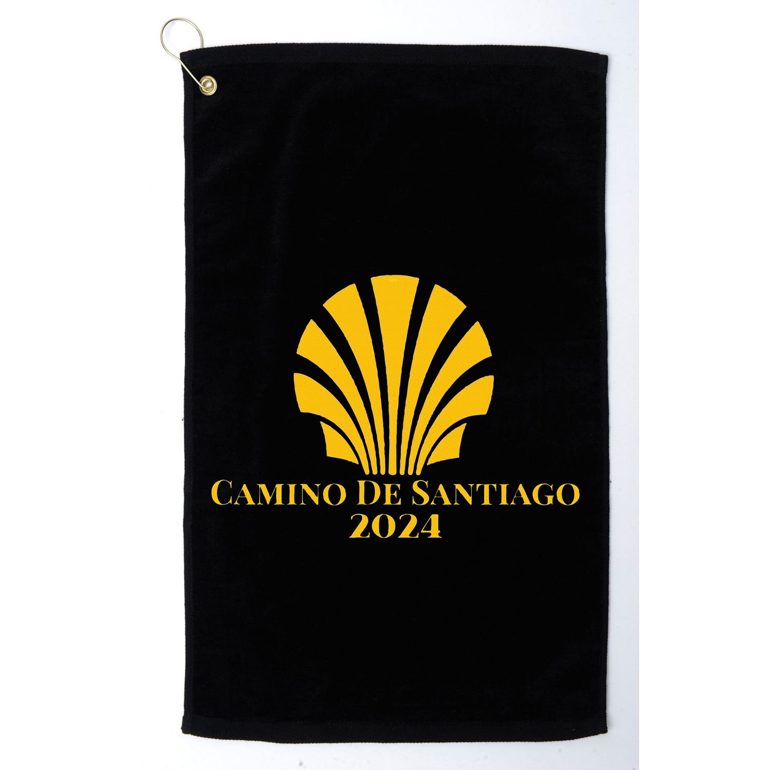 Scallop Shell Camino De Santiago 2024 Golf Towel