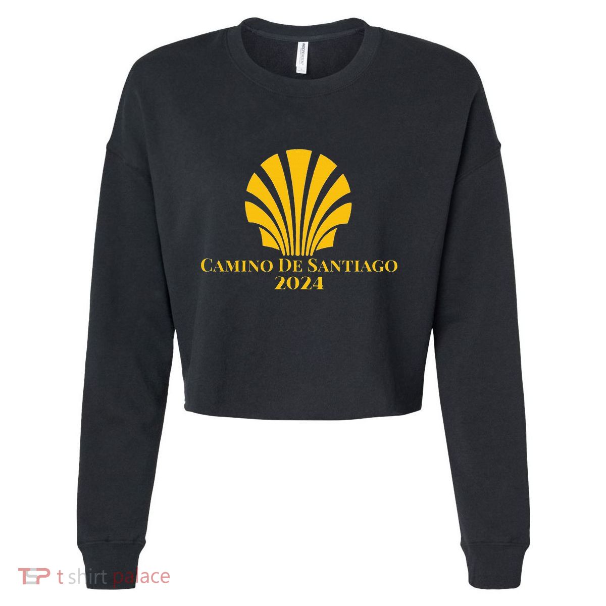 Scallop Shell Camino De Santiago 2024 Cropped Pullover Crew