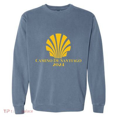 Scallop Shell Camino De Santiago 2024 Garment-Dyed Sweatshirt