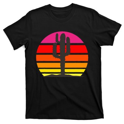 Saguaro Sunset Cactus Opuntia Cactaceae Lovers T-Shirt