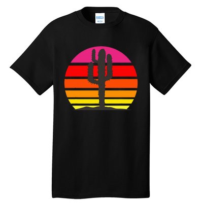 Saguaro Sunset Cactus Opuntia Cactaceae Lovers Tall T-Shirt