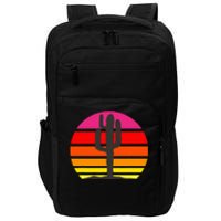 Saguaro Sunset Cactus Opuntia Cactaceae Lovers Impact Tech Backpack