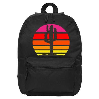 Saguaro Sunset Cactus Opuntia Cactaceae Lovers 16 in Basic Backpack