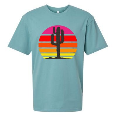 Saguaro Sunset Cactus Opuntia Cactaceae Lovers Sueded Cloud Jersey T-Shirt