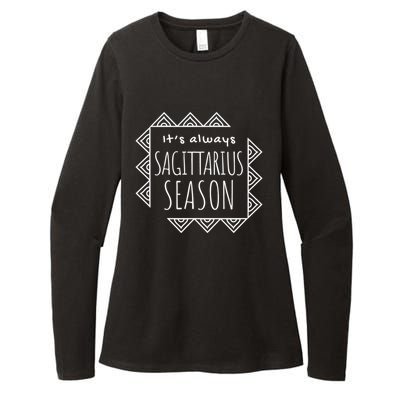 Sagittarius Season Cute Zodiac Horoscope Gift Womens CVC Long Sleeve Shirt