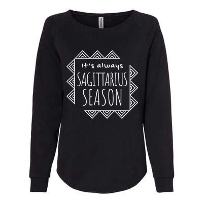 Sagittarius Season Cute Zodiac Horoscope Gift Womens California Wash Sweatshirt