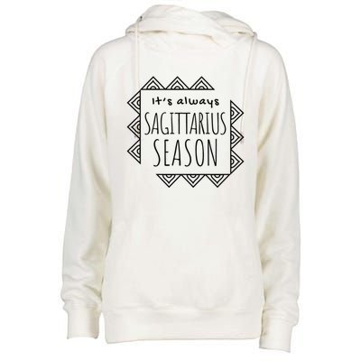 Sagittarius Season Cute Zodiac Horoscope Gift Womens Funnel Neck Pullover Hood